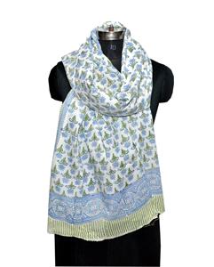 Pareo hecho a mano con estampado de bloques, venta al por mayor y diseño de fabricación, pareos, pareo, bikini para mujer, bufanda de algodón para cubrir el pecho - Product Image 1