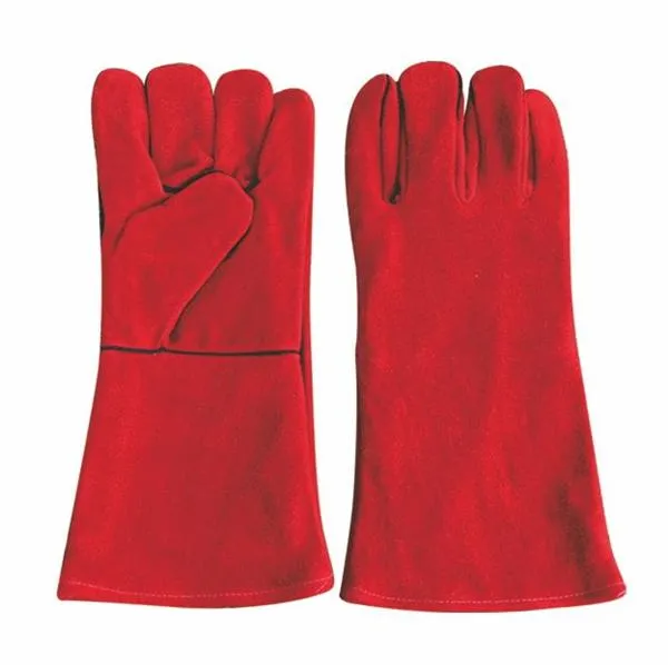 Wholesale Custom Best Cow Split Leather Driving Repairing Welding Gloves Heat Resistant Gardening Work Safety Gloves