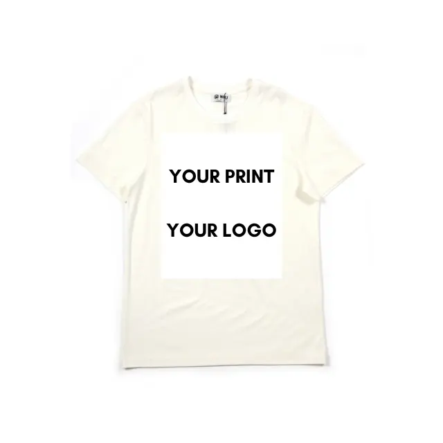 Custom Unisex Tshirt Hoge Kwaliteit 100% Premium Katoenen T-Shirt Aan Te Passen Print Logo Heren O-hals Blanco T-Shirt