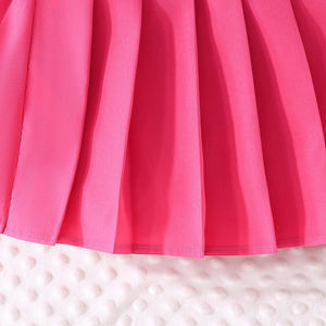 Primavera Verano Ropa para niños Niños 8-12 años Top de encaje Falda grande Media falda Conjunto para niños - Product Image 4