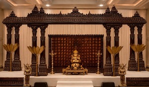 Impresionante Mandap de Boda Raj Mahal, Mandap de Madera Tallado a Mano para Bodas Indias en el Reino Unido y Alemania, Decoraciones de Boda Indias, EE. UU. - Product Image 6
