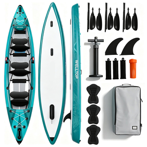 Professional Inflatable <strong>3</strong> <strong>Seater</strong> <strong>Kayak</strong> with Drop Stitch Floor and Carry Bag for Bulk Orders and Export Distribution - Product Image 1