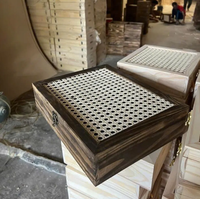 Cajas de regalo de madera maciza de lujo Diseños elegantes-Estilos rectangulares cuadrados de Arte de impresión digital para soluciones de embalaje elegantes