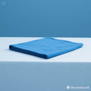 ผ้าห่มขนแกะเนื้อนุ่มสำหรับคืนดาวสุดหรูอบอุ่นสีฟ้าล้วนขนาดควีนไซส์ - Product Image 1