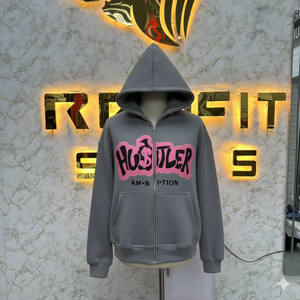 Nueva llegada, mejor precio, sudadera con capucha y cremallera más demandada, la mejor impresión, fabricada en fábrica, sudaderas con capucha para hombre a precio económico, sudaderas con capucha para hombre - Product Image 4