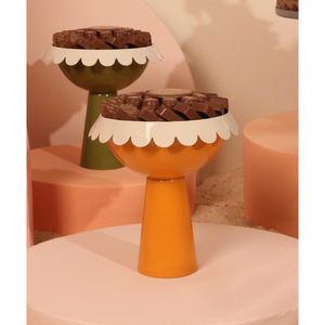 Vaisselle Ramadan de forme ronde, bol sucré, meilleure vente, bol à chocolat en métal avec plateau, bol en métal argenté de qualité supérieure - Product Image 2