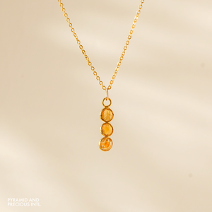 Multi-Gemstone Gold Plated <b>Pendant</b> with Faceted Bezel <b>Citrine</b> Anti Tarnish Necklace Jewelry for Engagement Wholesale Bulk Supply - Product Image 6