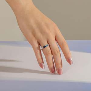 Bague géométrique Jeulia Spring Magic en argent sterling, cadeau - Product Image 5