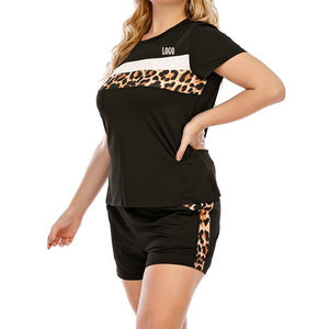 Hot Sale <b>Women's</b> Set <b>2</b> <b>Piece</b> <b>Outfit</b> With T-shirt And Shorts Customized Lightweight Fabric Polyester <b>Women's</b> Short Set - Product Image 3