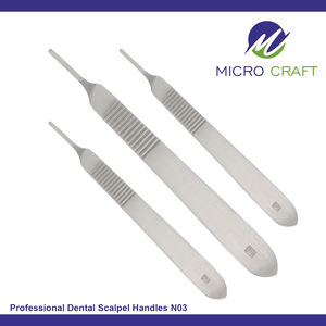 Mango para bisturí dental profesional n.° 3 de acero inoxidable de alta calidad, fabricante de instrumentos personalizados, Sialkot, Pakistán - Product Image 2