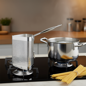 ตะกร้าต้มพาสต้า Ballarini Professional Series 7000 ขนาด 20 ซม. 1/4 ช่อง สีเงินธรรมชาติ 7070 40 ตะกร้าต้มอาหาร Ballarini - Product Image 3