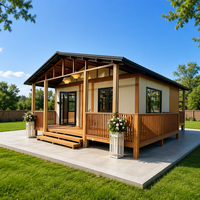 Résidence préfabriquée en banlieue - Maison mobile pliable - Structure en acier en U et toit entièrement soudé de 1,0 mm