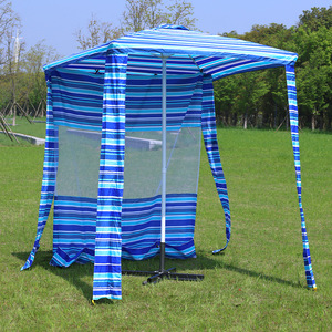 Portable Beach <b>Umbrella</b> <b>Sun</b> Shelter Square Four-Corner Windproof UV Protection Customizable Outdoor <b>Shade</b> - Product Image 4