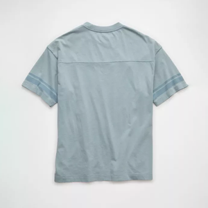 Cotton Tshirts Custom Men's <b>T</b>-<b>Shirt</b> With Puff Print <b>Black</b> Cotton Blend Oversized Cut Unique Packaging by Manufacturer - Product Image 3