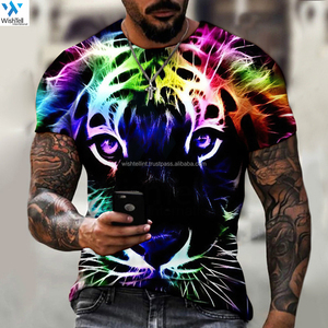 Camisetas personalizables con cuello redondo para hombre y mujer, 220g, tela de algodón/poliéster, estampado de logotipo personalizado, secado rápido, transpirable, informal, diseño sólido - Product Image 2