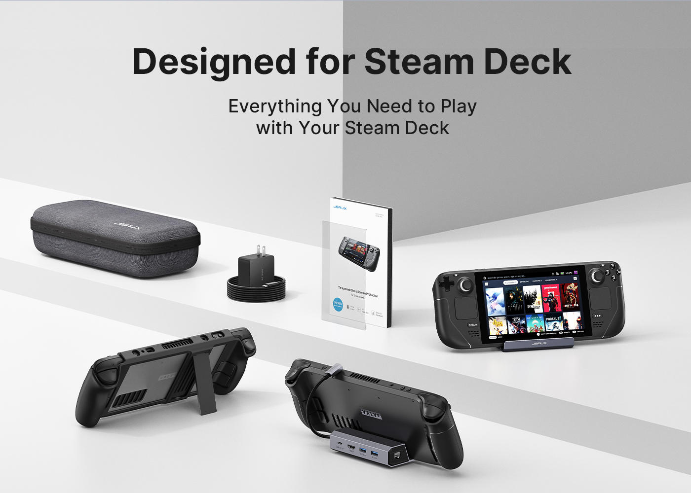 JSAUX Steam Deck PC Silicone Stand Case for Steam Deck Products from ...