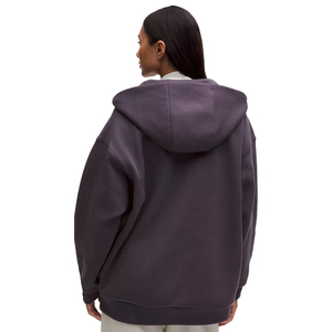 Wholesale Heavyweight Custom Logo Oversized Blank Hoodie Cotton Fleece Pullover <b>Drop</b> Shoulder Costamizable Hoodie for Women - Product Image 2
