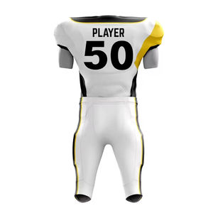 ชุดฝึกซ้อมอเมริกันฟุตบอลแบบซับลิเมชั่นขายส่ง เสื้อและกางเกงโพลีเอสเตอร์ ชุดยูนิฟอร์มอเมริกันฟุตบอลสำหรับผู้ใหญ่/เยาวชน - Product Image 3