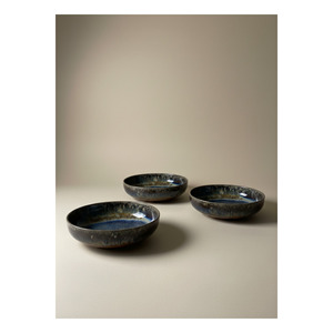 Tazón de Porcelana Toledo de 17 cm, Azul, Hecho a Mano, Estilo Wabi-Sabi con un Elegante Diseño para Ensaladas y Aperitivos, Ideal para Fiestas - Product Image 1