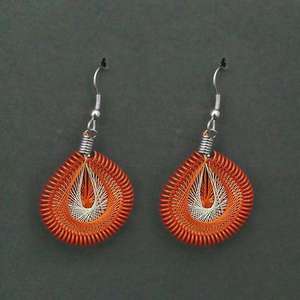 ปลายแฟชั่นชั้นนำ1316104B โรเดียมชุบส้มต่างหูตุ้งติ้งเครื่องประดับแฟชั่นที่สง่างาม - Product Image 1