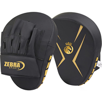 Zebra Sports FP-143, pads de boxe personnalisés avec logo, équipement d'entraînement de MMA, arts martiaux, kickboxing, cuir PU, certifié ISO9001