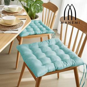 Coussin de chaise décoratif en bambou texturé matelassé antidérapant amovible et lavable 40x40x5cm avec support lombaire - Product Image 6