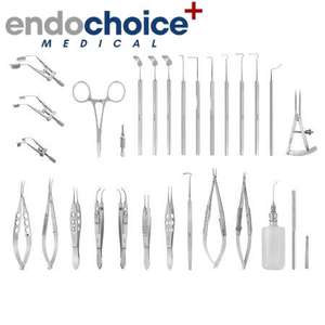 Juego de 25 Instrumentos Quirúrgicos Oftálmicos de Acero de Alta Calidad, Certificación CE Clase II, para Estrabismo, Fuente de Alimentación Manual - Product Image 3
