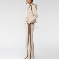 Ensemble deux pièces surdimensionné pour femmes, tenue décontractée de rue, avec haut ample et pantalon, ensemble deux pièces surdimensionné tendance