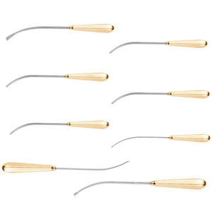 Disectores endoscópicos de elevación de frente Daniel de alta calidad, juego de 8 piezas, mango dorado, acero inoxidable, Metal, clase de cirugía plástica Facial - Product Image 1