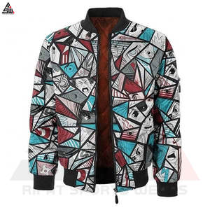 Marque privée Respirant Hommes Bomber Veste Usage Extérieur Meilleure Vente Confortable Bomber Vestes Sublimation Bomber Veste Pour Homme - Product Image 5