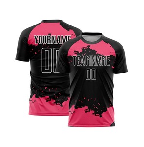 เสื้อฟุตบอลโพลีเอสเตอร์สำหรับทุกเพศเสื้อฟุตบอลสไตล์ชั้นนำพร้อมโลโก้ของทีมที่กำหนดเองพิมพ์ชื่อ - Product Image 1
