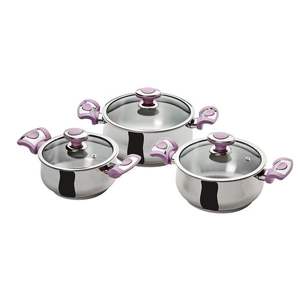 Ensemble de 3 casseroles chauffantes avec poignées en acier inoxydable pour servir des aliments chauds lors d'une occasion spéciale - Product Image 1