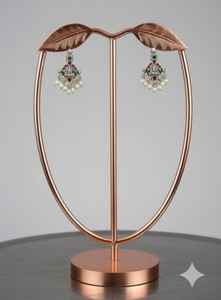 Colgante de Dios Laxmi Guttapasalu, collar largo de plata oxidada, ropa de fiesta elegante, joyería de templo, conjunto de collar étnico indio para mujer - Product Image 3