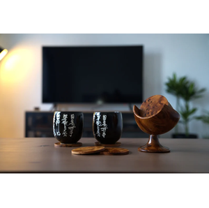 Handcrafted Thuya Burl Wood <b>Coasters</b> Set Natural Wooden <b>Drink</b> <b>Coasters</b> with Unique Grain <b>for</b> Home and Bar Decor - Product Image 6