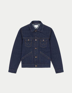 เสื้อแจ็กเก็ตยีนส์สำหรับผู้ชายเสื้อแจ็กเก็ตยีนส์สไตล์วินเทจซักได้สำหรับฤดูหนาว - Product Image 5