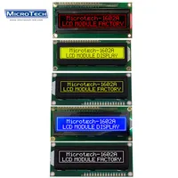 Lcd 1602 نقطة مصفوفة COB الأزرق/الأسود/الأحمر/شاشة خضراء i2c 16X2 الطابع الرقمية FSTN/FTN أحادية اللون MPU tft وحدة lcd