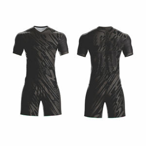 Conjunto de camiseta de fútbol negro y beige personalizado, sublimado degradado uniforme de fútbol, ropa de equipo de secado rápido con nombre, número, ropa deportiva de entrenamiento - Product Image 3