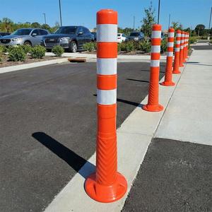 เสากั้นจราจรแบบยืดหยุ่น Eco Traffic Delinator ขนาด 75 x 8 ซม. สำหรับถนนและความปลอดภัยในการจราจร ผลิตจาก PVC PE เหล็ก - Product Image 2