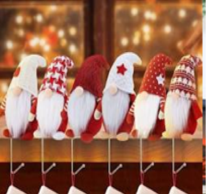 Soportes decorativos para medias de asta, detalles rústicos de repisa navideña. Disponible a precios mayoristas. - Product Image 2