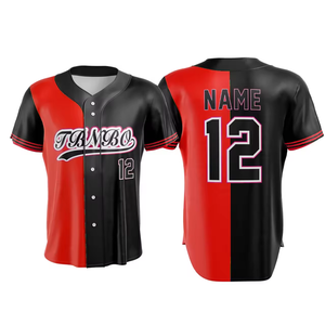 ชุดกีฬาเบสบอลซอฟต์บอลสำหรับผู้ใหญ่แบบยูนิเซ็กซ์ ผ้าโพลีเอสเตอร์ระบายอากาศได้ดี พิมพ์ลายแบบรีดร้อน ปรับแต่งได้ ไซส์พลัส แห้งเร็ว - Product Image 1