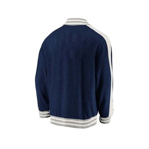 Chaquetas de lana de béisbol para hombre, diseño de logotipo personalizado de alta calidad bordado con mangas de cuero - Product Image 6