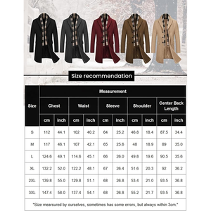 เสื้อโค้ทเทรนช์โค้ทผ้าใยไผ่สำหรับผู้ชายเสื้อโค้ทขนยาวมีกระดุมแถวเดียว - Product Image 6