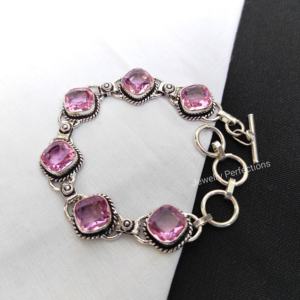 กำไลข้อมือคริสตัลควอตซ์ทันสมัยชุบเงินปรับได้สร้อยข้อมือแฟชั่นโซ่และเชื่อมโยงสำหรับปาร์ตี้ - Product Image 3