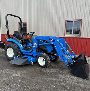 Affordable Quality LS <b>Ride</b>-<b>On</b> Lawn <b>Mower</b> Tractor with Front Loader & Backhoe 28V with Grass Box for Residential <b>Used</b> ls Machine - Product Image 2