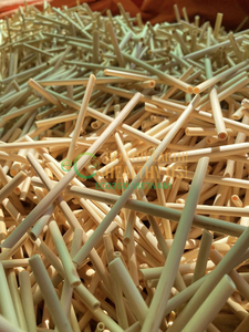 Lot de pailles biodégradables en bambou, lot de 25, pailles de couleurs, à bulles de bambou, fabriquées au Vietnam, ec2go - Product Image 6