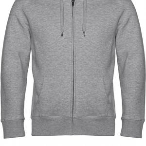 New Quality Light <b>Grey</b> Zip Up <b>Hoodie</b> Unisex Cotton Fleece Full Zipper New Custom Logo Printing With Winter <b>men</b> zipper hoodies - Product Image 6
