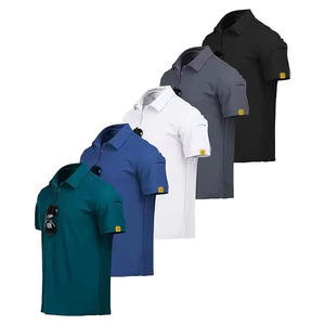Negocio de hombres de alta calidad para camisa Logotipo bordado personalizado 100% Jersey de algodón Uniforme DE TRABAJO transpirable Golf para - Product Image 1