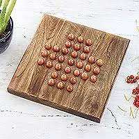 Juego de solitario de madera elegante hecho a mano con diseño único de lujo para niños de todas las estaciones-Verano invierno otoño - Product Image 5