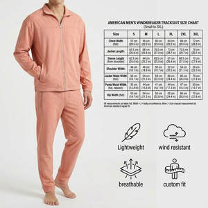 Conjunto Deportivo de Nailon al por Mayor, Chaqueta Cortavientos y Pantalones, Fábrica de Ropa Personalizada - Product Image 5