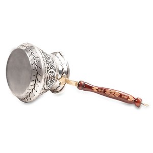 Cafetera Turca Artesanal de Cobre con Mango de Madera, Vajilla, Taza de Café, Decoración de Mesa para el Hogar, Cocina, Restaurante, Hotel, Fiesta - Product Image 3